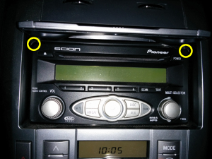 Scion tC stock radio
